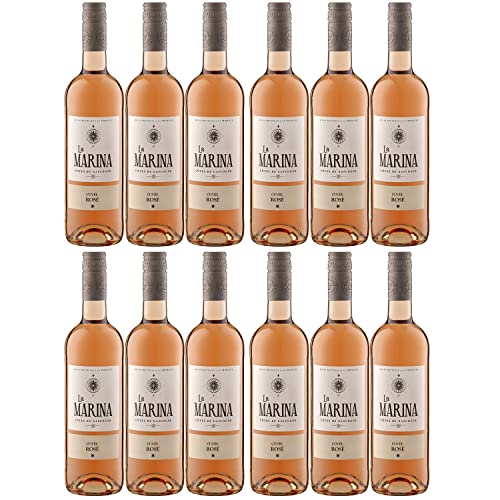 Domaine de Menard La Marina Cuvée Rosé VDP Côtes de Gascogne Roséwein Wein Trocken Frankreich Inkl. FeinWert E-Book (12 x 0,75l) von Domaine de Menard