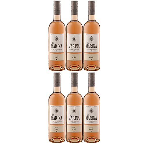 Domaine de Menard La Marina Cuvée Rosé VDP Côtes de Gascogne Roséwein Wein Trocken Frankreich Inkl. FeinWert E-Book (6 x 0,75l) von Domaine de Menard