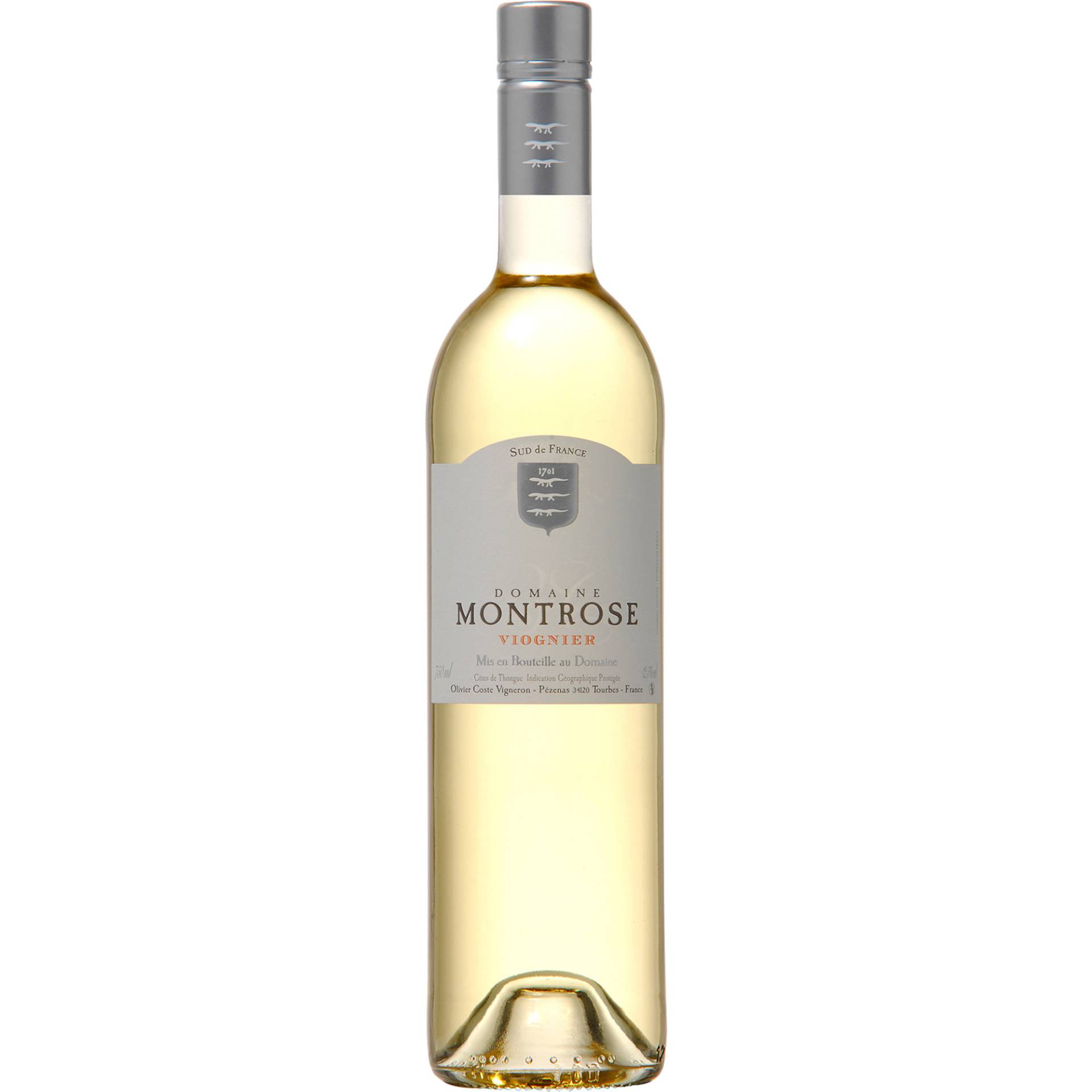 Domaine Montrose Viognier, Côtes de Thongue IGP, Languedoc-Roussillon, 2022, Weißwein von Domaine de Montrose,34120,Tourbes,Frankreich