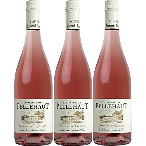 Domaine de Pellehaut Harmonie de Gascogne Rosé Côtes de Gascogne Rosewein trocken IGP Frankreich (3 Flaschen) von Domaine de Pellehaut