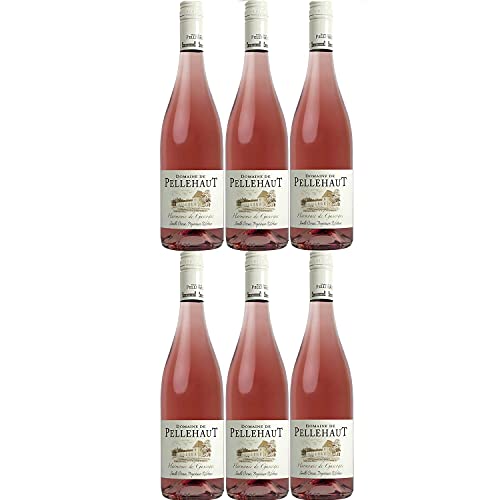 Domaine de Pellehaut Harmonie de Gascogne Rosé Côtes de Gascogne Rosewein trocken IGP Frankreich I Visando Paket (6 Flaschen) von Domaine de Pellehaut