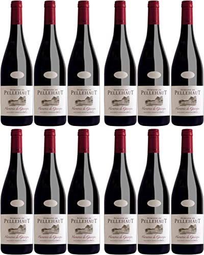 Domaine de Pellehaut Harmonie de Gascogne Rouge Côtes de Gascogne Rotwein trocken IGP I Versanel Paket (12 x 0,75l) von Domaine de Pellehaut