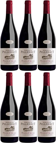 Domaine de Pellehaut Harmonie de Gascogne Rouge Côtes de Gascogne Rotwein trocken IGP I Versanel Paket (6 x 0,75l) von Domaine de Pellehaut