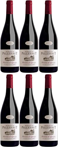 Domaine de Pellehaut Harmonie de Gascogne Rouge Côtes de Gascogne Rotwein trocken IGP I Versanel Paket (6 x 0,75l) von Domaine de Pellehaut