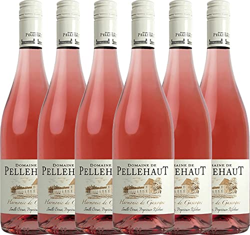 Harmonie de Gascogne Rosé von Domaine de Pellehaut - Roséwein 6 x 0,75l VINELLO - 6er - Weinpaket inkl. kostenlosem VINELLO.weinausgießer von Domaine de Pellehaut