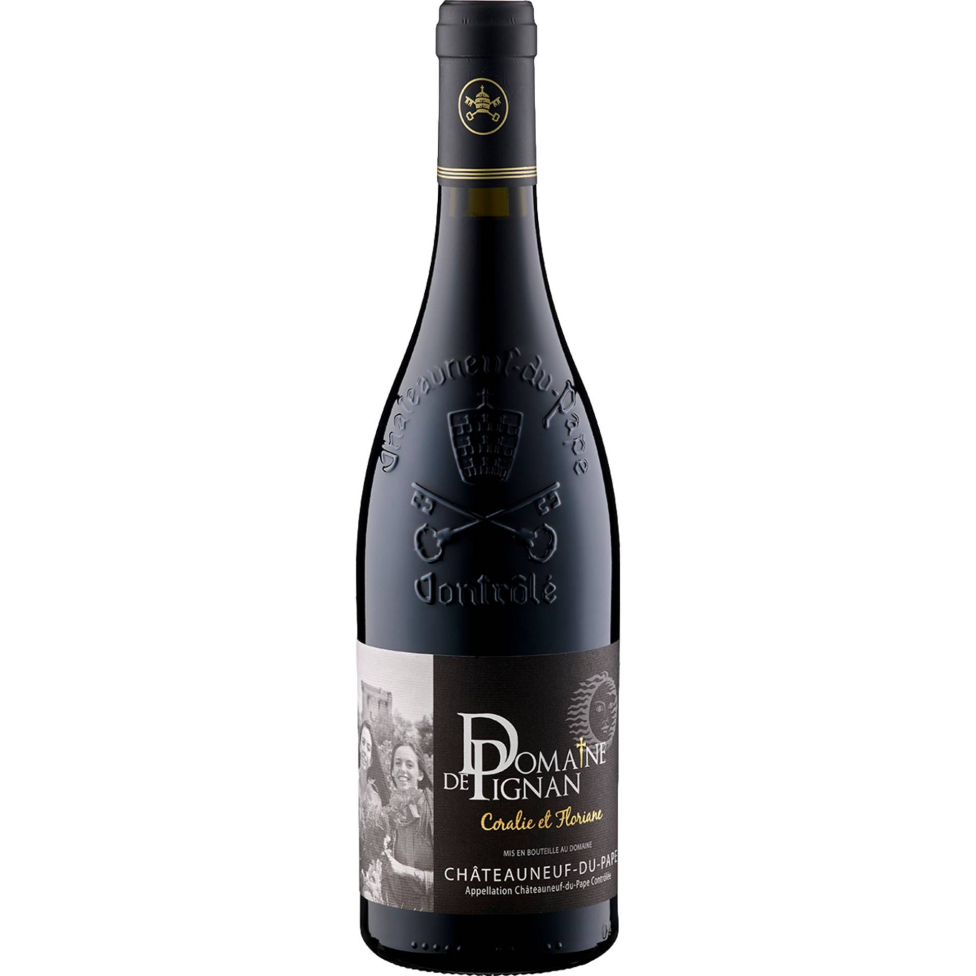 Châteauneuf du Pape Coralie et Floriane, Châteauneuf-du-Pape AOP, Rhône, 2020, Rotwein Châteauneuf du Pape Coralie et Floriane, Châteauneuf-du-Pape AOP, Rhône, 2020, Rotwein von Domaine de Pignan, 84230 Châteauneuf du Pape