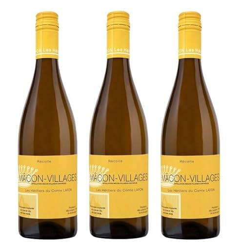3x 0,75l - 2023er - Les Héritiers du Comte Lafon - Mâcon-Villages A.O.P. - Burgund - Frankreich - Weißwein trocken 3x 0,75l - 2023er - Les Héritiers du Comte Lafon - Mâcon-Villages A.O.P. - Burgund - Frankreich - Weißwein trocken von Domaine des Comtes Lafon