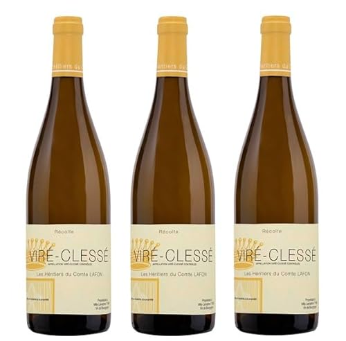 3x 0,75l - 2023er - Les Héritiers du Comte Lafon - Viré-Clessé A.O.P. - Burgund - Frankreich - Weißwein trocken 3x 0,75l - 2023er - Les Héritiers du Comte Lafon - Viré-Clessé A.O.P. - Burgund - Frankreich - Weißwein trocken von Domaine des Comtes Lafon
