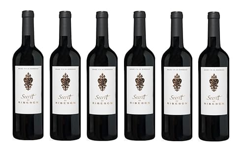 6x 0,75l - Secret de Ribebon - Bordeaux Supérieur A.O.P. - Frankreich - Rotwein trocken von Domaines Alain Aubert