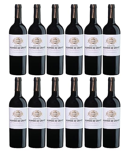 Domaines Alain Aubert Château Lalande de Gravet Saint-Emilion Grand Cru Rotwein Wein trocken Frankreich I Visando Paket (12 Flaschen) von Domaines Alain Aubert