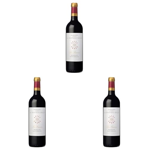 Domaines Edmond de Rothschild - Les Lauriers - Rotwein aus Montagne Saint-Emilion, Bordeaux, Frankreich (1 x 0.75l) (Packung mit 3) von Domaines Edmond de Rothschild