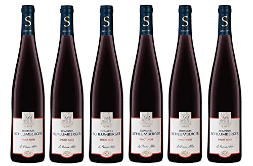 6x 0,75l - 2022er - Domaines Schlumberger - Les Princes Abbés - Pinot Noir - Alsace A.O.P. - Elsass - Frankreich - Rotwein trocken 6x 0,75l - 2022er - Domaines Schlumberger - Les Princes Abbés - Pinot Noir - Alsace A.O.P. - Elsass - Frankreich - Rotwein trocken von Domaines Schlumberger