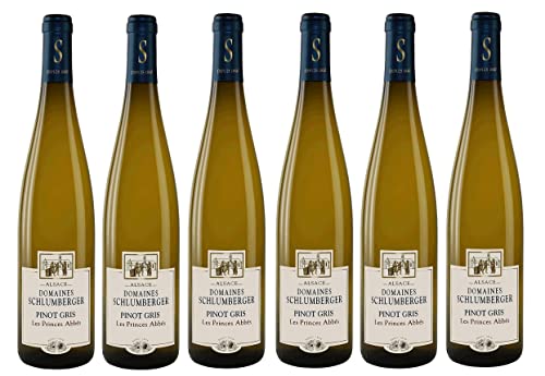 6x 0,75l - Domaines Schlumberger - Les Princes Abbés - Pinot Gris - Alsace A.O.P. - Elsass - Frankreich - Weißwein trocken von Domaines Schlumberger
