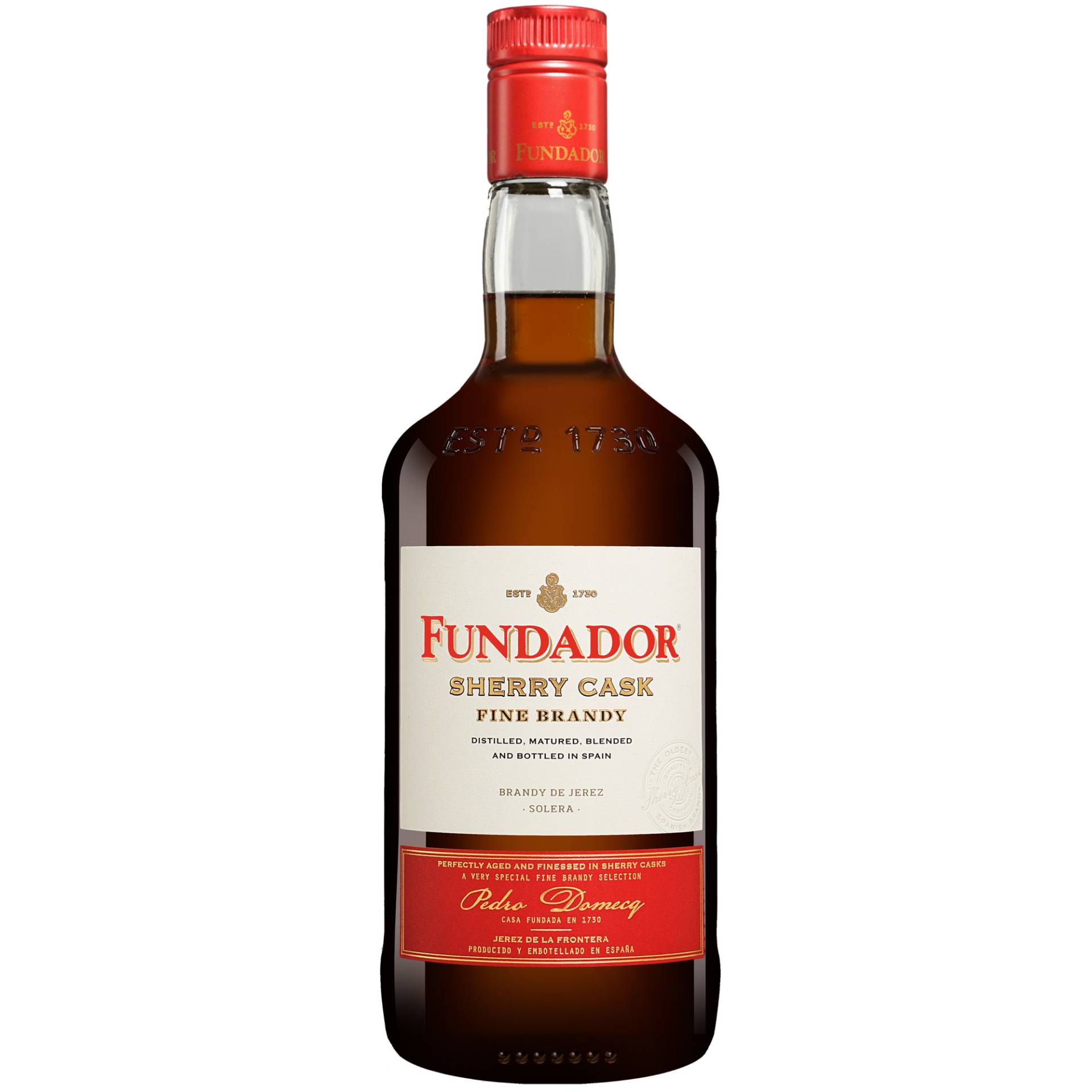 Brandy Domecq »Fundador« - 1,0 L.  1L 36% Vol. Brandy aus Spanien von Domecq