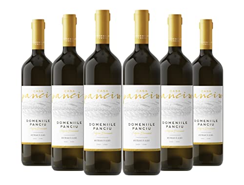 Domeniile Panciu | Casa Panciu - Feteasca Alba - Rumänischer Weißwein halbtrocken | Weinpaket (6 x 0.75 L) D.O.C. – C.M.D. von Domeniile Panciu