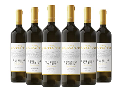 Domeniile Panciu | Casa Panciu - Feteasca Alba - Rumänischer Weißwein halbtrocken | Weinpaket (6 x 0.75 L) D.O.C. – C.M.D. von Domeniile Panciu