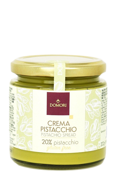 Creme aus weißer Schokolade und Pistazien von Domori