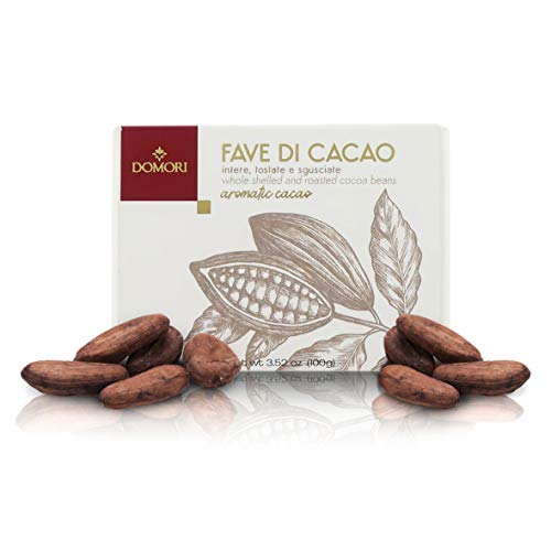 Domori Geröstete und Geschälte Ganze Kakaobohnen, Glutenfrei, 100 Gramm von Domori