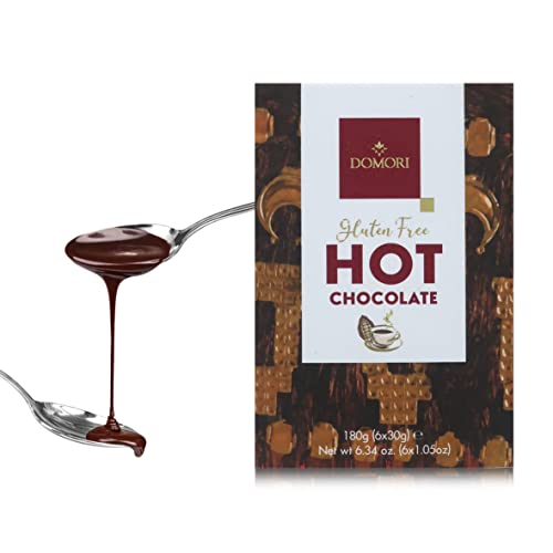 Domori Pulvermischung für dunkle heiße Schokolade, 180 Gramm (6 Beutel mit 30 g) Domori Pulvermischung für dunkle heiße Schokolade, 180 Gramm (6 Beutel mit 30 g) von Domori