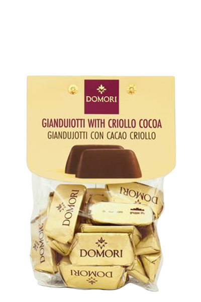 Giandujotti-Pochette mit Criollo-Kakao Giandujotti-Pochette mit Criollo-Kakao von Domori