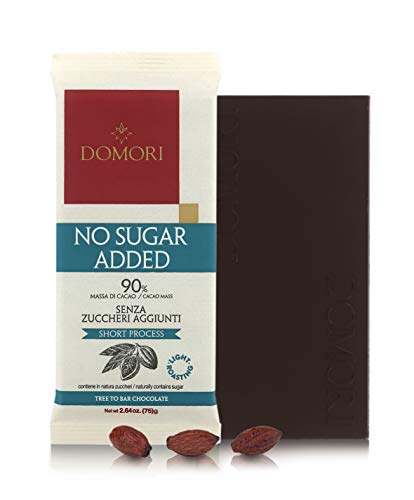 I 75 G No Sugar Added 90% Massa Di Cacao Domori von Domori