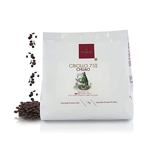 Kochschokolade: Chuao Dunkle Schokoladentropfen - Criollo Kakao 75%, 1 Kg von Domori