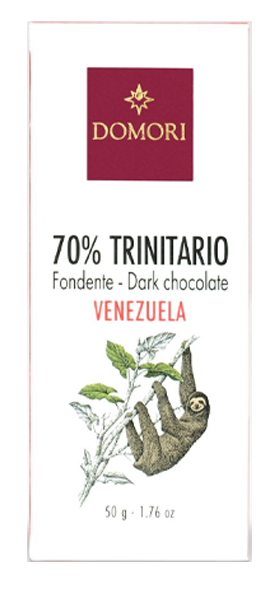 Tafel Zartbitterschokolade Trinitario Venezuela 70% von Domori