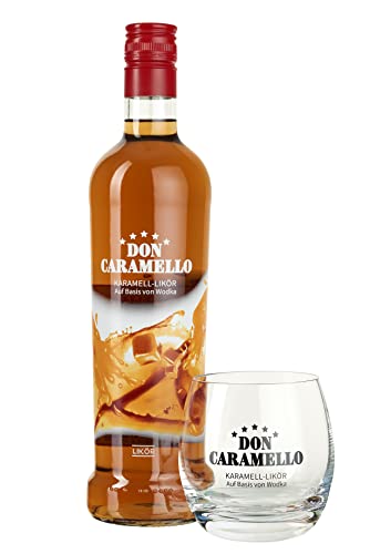 Don Caramello + Ritzenhoff Tumbler Glas ~ Ideal für den Genuss von Don Caramello Karamell Likör von Don Caramello
