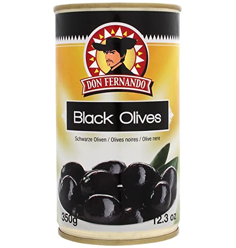 Frische schwarze Oliven mit Stein, in der 370ml Dose von Don Fernando von Don Fernando