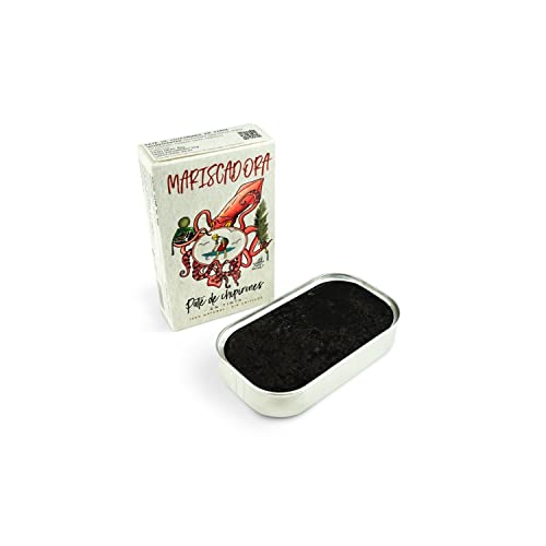 Tintenfisch-Rillette mit Tinte – Dose 90 g Tintenfisch-Rillette mit Tinte – Dose 90 g von Don Gastronom