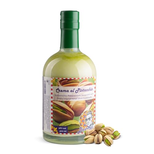 Don Melo Crema al Pistacchio – 500ml Pistazienlikör 18% vol. - Nusslikör, ohne Zusatzstoffe und künstliche Aromen - nussiger Likör, ideal als Aperitiv oder Digestiv Don Melo Crema al Pistacchio – 500ml Pistazienlikör 18% vol. - Nusslikör, ohne Zusatzstoffe und künstliche Aromen - nussiger Likör, ideal als Aperitiv oder Digestiv von Don Melo