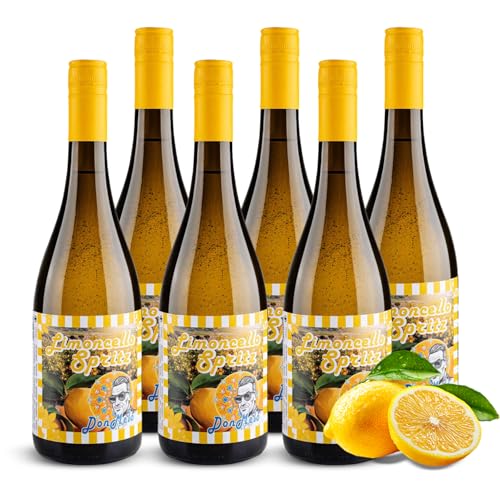 Don Melo Limoncello Spritz – 6 x 750ml trinkfertiger Cocktail 10% vol. – auf Basis von original Limoncello della Nonna & prickelndem Secco – mit Kohlensäure, ohne Zusatzstoffe Don Melo Limoncello Spritz – 6 x 750ml trinkfertiger Cocktail 10% vol. – auf Basis von original Limoncello della Nonna & prickelndem Secco – mit Kohlensäure, ohne Zusatzstoffe von Don Melo