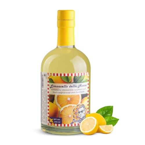 Don Melo Limoncello della Nonna – 500ml Zitronenlikör 25% vol. - aus italienischen Zitronen, vegan & ohne künstliche Zusatzstoffe - aromatischer Likör, ideal als Aperitiv oder Digestiv Don Melo Limoncello della Nonna – 500ml Zitronenlikör 25% vol. - aus italienischen Zitronen, vegan & ohne künstliche Zusatzstoffe - aromatischer Likör, ideal als Aperitiv oder Digestiv von Don Melo