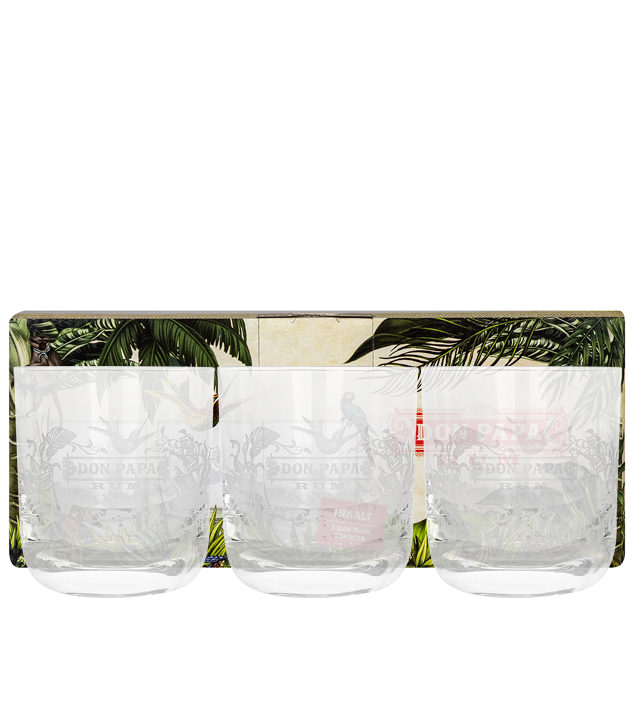 Don Papa Gläser Set – 3 Tumbler von Don Papa Rum