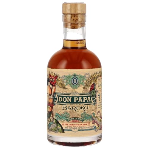 Don Papa Baroko Mini | Premium Spirituose auf Rumbasis | Exotischer Geschmack | Aus "Black Gold" Melasse gebrannt | 40% Vol. | 200ML Don Papa Baroko Mini | Premium Spirituose auf Rumbasis | Exotischer Geschmack | Aus "Black Gold" Melasse gebrannt | 40% Vol. | 200ML von Don Papa