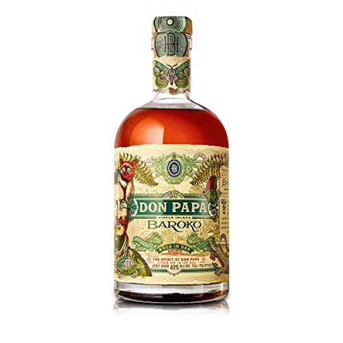 Don Papa Baroko | Premium Spirituose auf Rumbasis | Exotischer Geschmack | Aus "Black Gold" Melasse gebrannt | 40% Vol. | 700ML von Don Papa