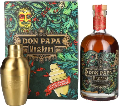 Don Papa MASSKARA 40% Vol. 0,7l in Geschenkbox mit Shaker von Don Papa