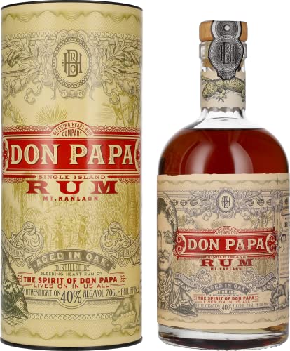 Don Papa Single Island Rum 7 Years Old 40% Vol. 0,7l in Geschenkbox von Don Papa