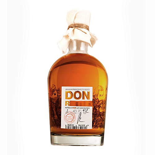 Don R*** | 1 x 0,7l | Deutsche Manufaktur Rum | BIO | Feingeisterei | Vanille | karamellisierten Mandeln | Creme Bruleé | Tabaknoten von Don R***-Rum