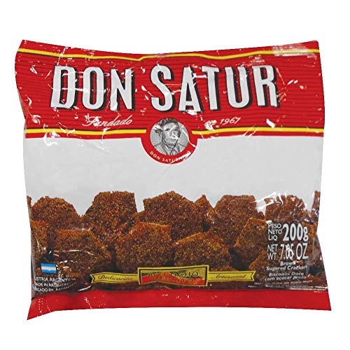 Don Satur - Schwarzer Kuchen - Süße Kekse - Typisch für Argentinien - Packung mit 3 bis 200 Gramm von Don Satur