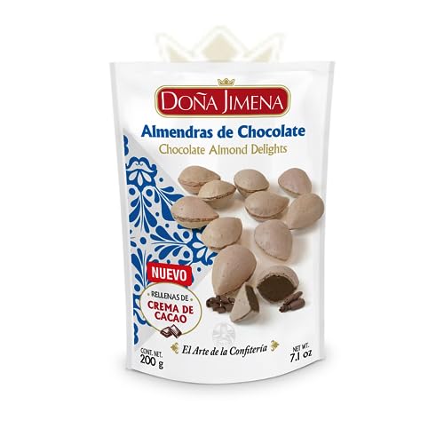 DOÑA JIMENA – Mandeln mit Schokocremefüllung, höchste Qualität, typische Weihnachtssüßigkeit, handwerklich hergestelltes Rezept, 200 g von Doña Jimena