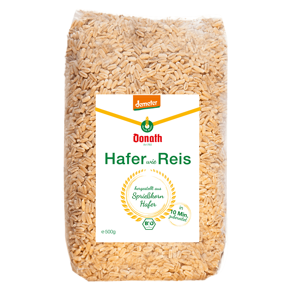 Bio Hafer wie Reis Bio Hafer wie Reis von Donath Mühle