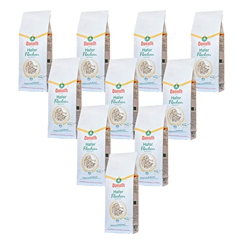 Donath Mühle - Demeter Haferflocken kleinblatt mit Keim - 0,5 kg - 10er Pack Donath Mühle - Demeter Haferflocken kleinblatt mit Keim - 0,5 kg - 10er Pack von Donath Mühle