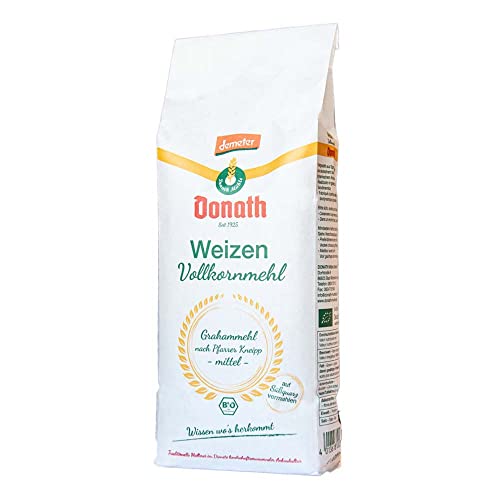 Donath Mühle - Demeter Weizenvollkornmehl mittel - 1 kg - 9er Pack Donath Mühle - Demeter Weizenvollkornmehl mittel - 1 kg - 9er Pack von Donath Mühle