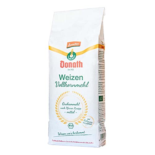 Donath Mühle - Demeter Weizenvollkornmehl mittel - 1 kg - 9er Pack von Donath Mühle