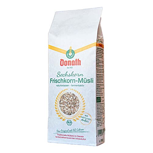 Donath Mühle - Donath Sechskorn-Frischkorn-Müsli - 0,75 kg - 9er Pack Donath Mühle - Donath Sechskorn-Frischkorn-Müsli - 0,75 kg - 9er Pack von Donath Mühle