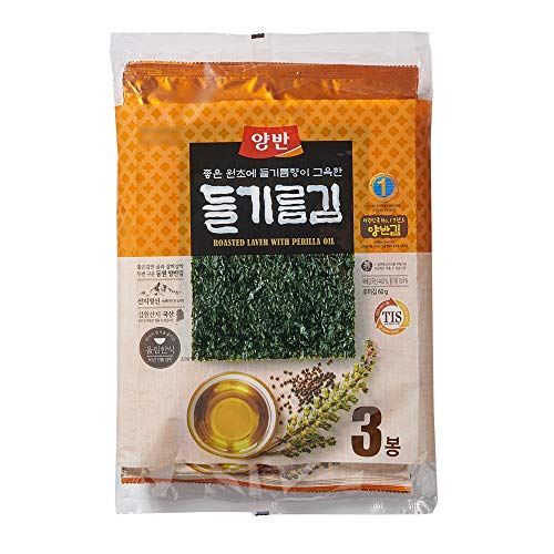 [Dongwon] Yangban Perilla Oil Seetang (Nori) Snack 20g×3 / Koreanisches Essen / Koreanische Seetang-Snacks (Overseas Direct Shipment) von Dongwon