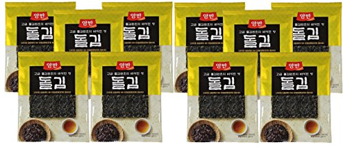 [ 10x 20g ] Dongwon 10x 5 Blatt gewürzter Nori Seetang getrocknet und geröstet von Dongwon