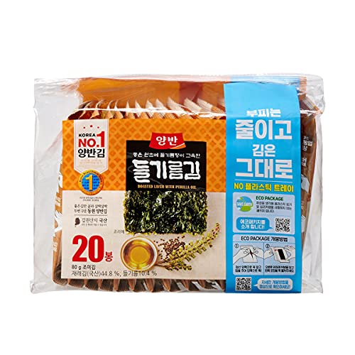 [Dongwon] Yangban Perilla Oil Seegras (Nori) Snack 4g×20 / Koreanisches Essen / Koreanische Seetang-Snacks (Overseas Direct Shipment) von Dongwon