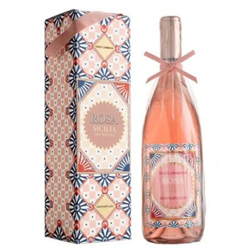 Sicilia Bedda - "ROSA" WEIN Mischung aus Nerello Mascalese und Nocera - Sicilia DOC - Dolce & Gabbana und DonnaFugata Limited Edition - Cl. 75 in einem eleganten Fall von Donnafugata